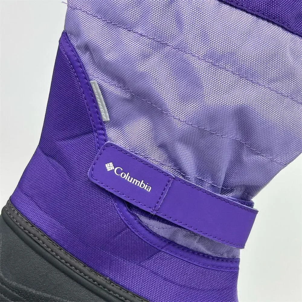 Columbia Kids Girls Snow Boots Purple Waterproof Insulated Winter Shoes Size 3
